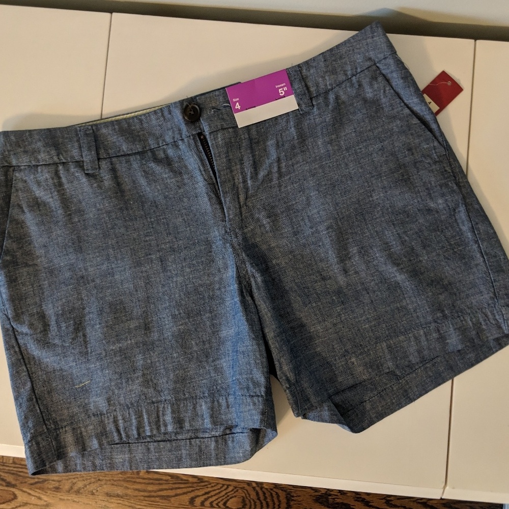 Chambray shorts 5" inseam